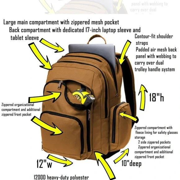 Carhartt nwt backpack signature color.
